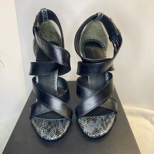 Alexander Wang Snakeskin Strappy Sandals
